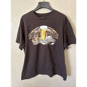 George XL Brown 19th Hole Beer Quote T Shirt Golf